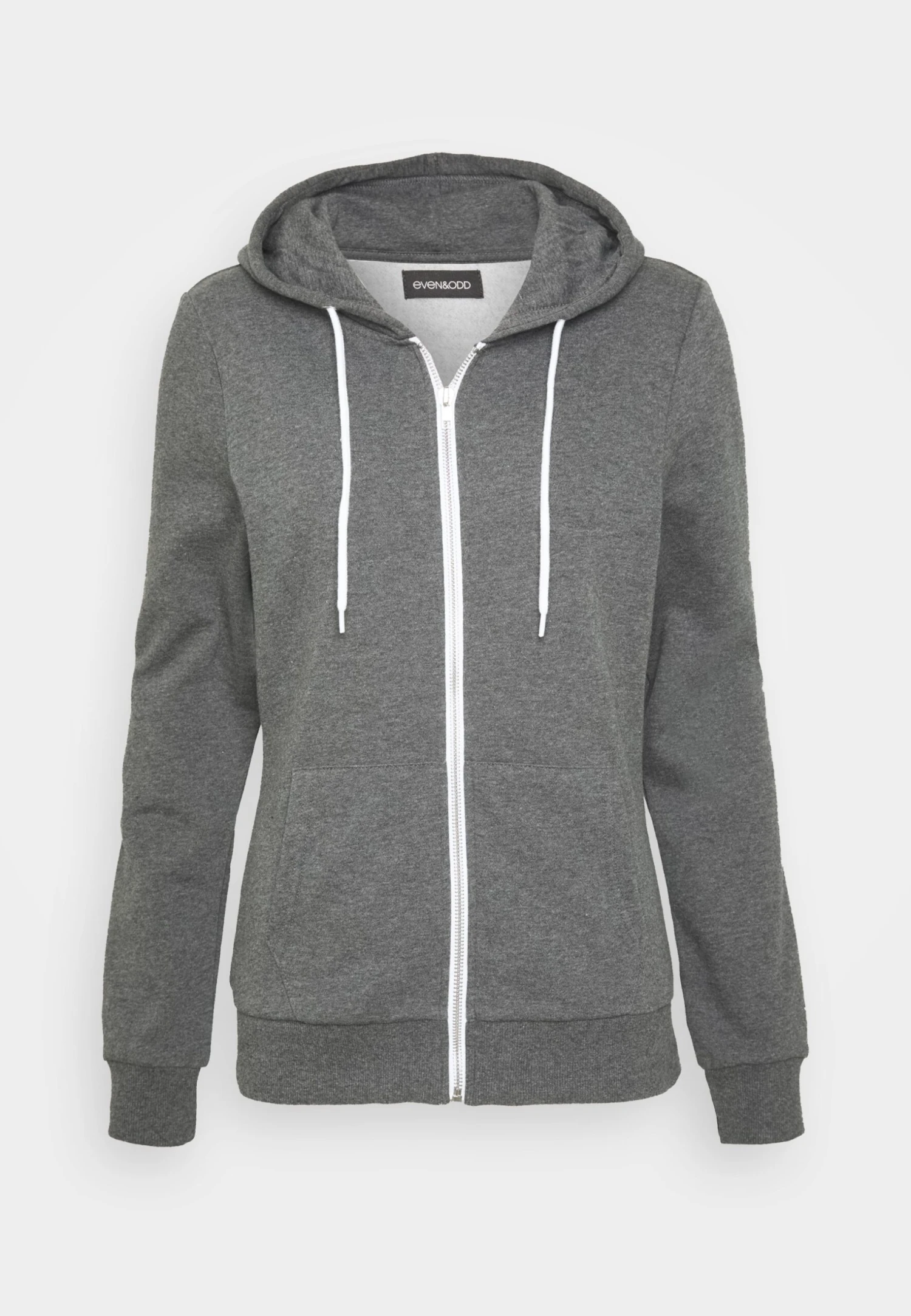 Even&Odd Zip-Up Sweatshirt - Mottled Dark Grey 4 Even&Odd Zip-Up Sweatshirt - Mottled Dark Grey - Image 4
