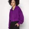 Even&Odd Zip-Up Sweatshirt - Dark Purple