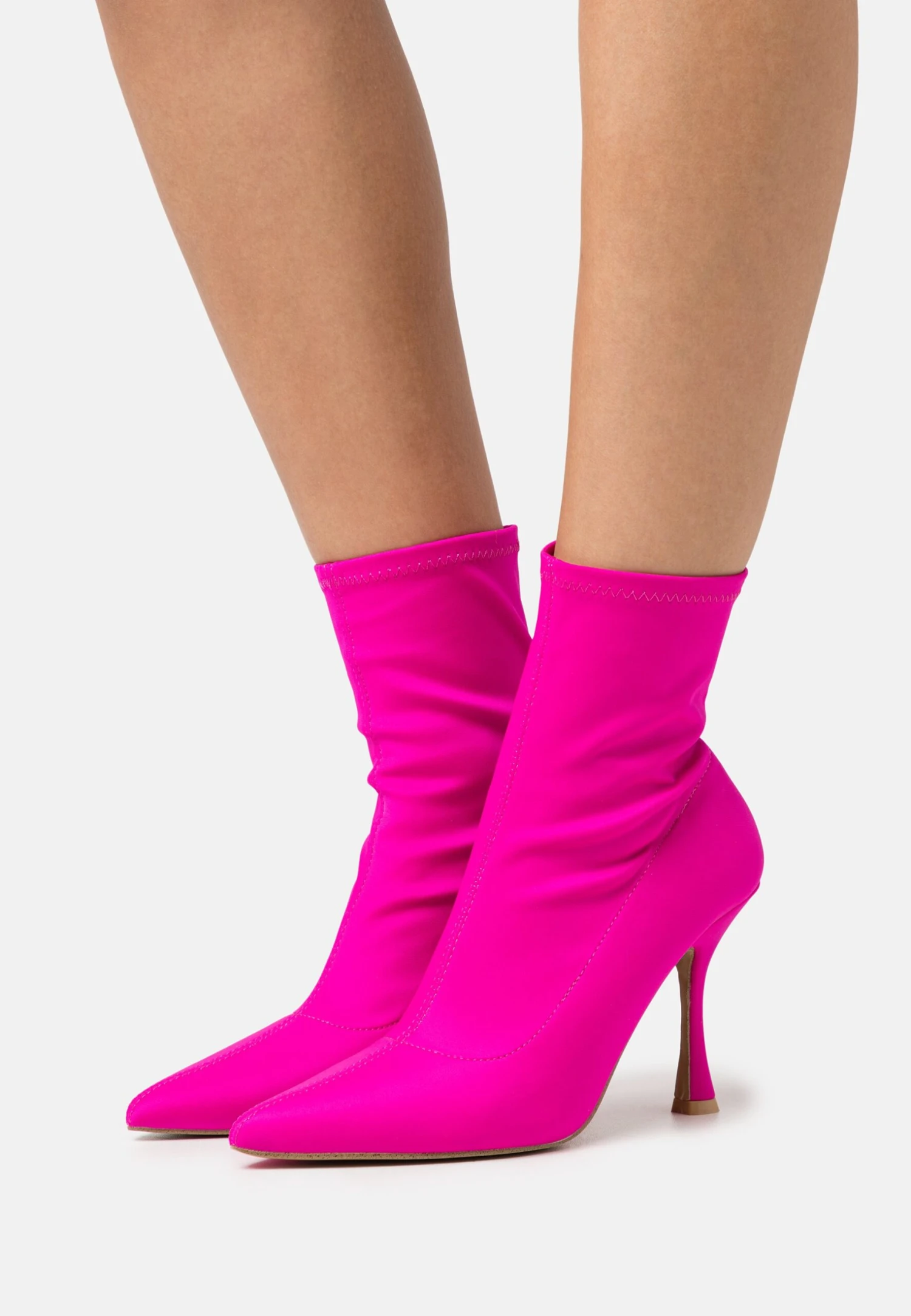 Even&Odd High Heeled Ankle Boots - Pink 1 Even&Odd High Heeled Ankle Boots - Pink