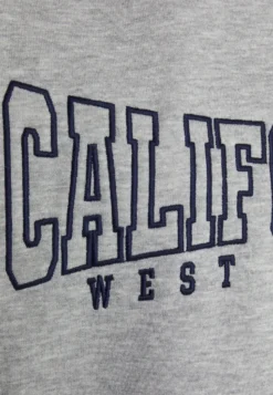 Even&Odd Poloneck With Collar And Embroidery - Sweatshirt - Mottled Light Grey -Even-Odd Store 17f0bfee7bdc43479d783cb335e79660 scaled