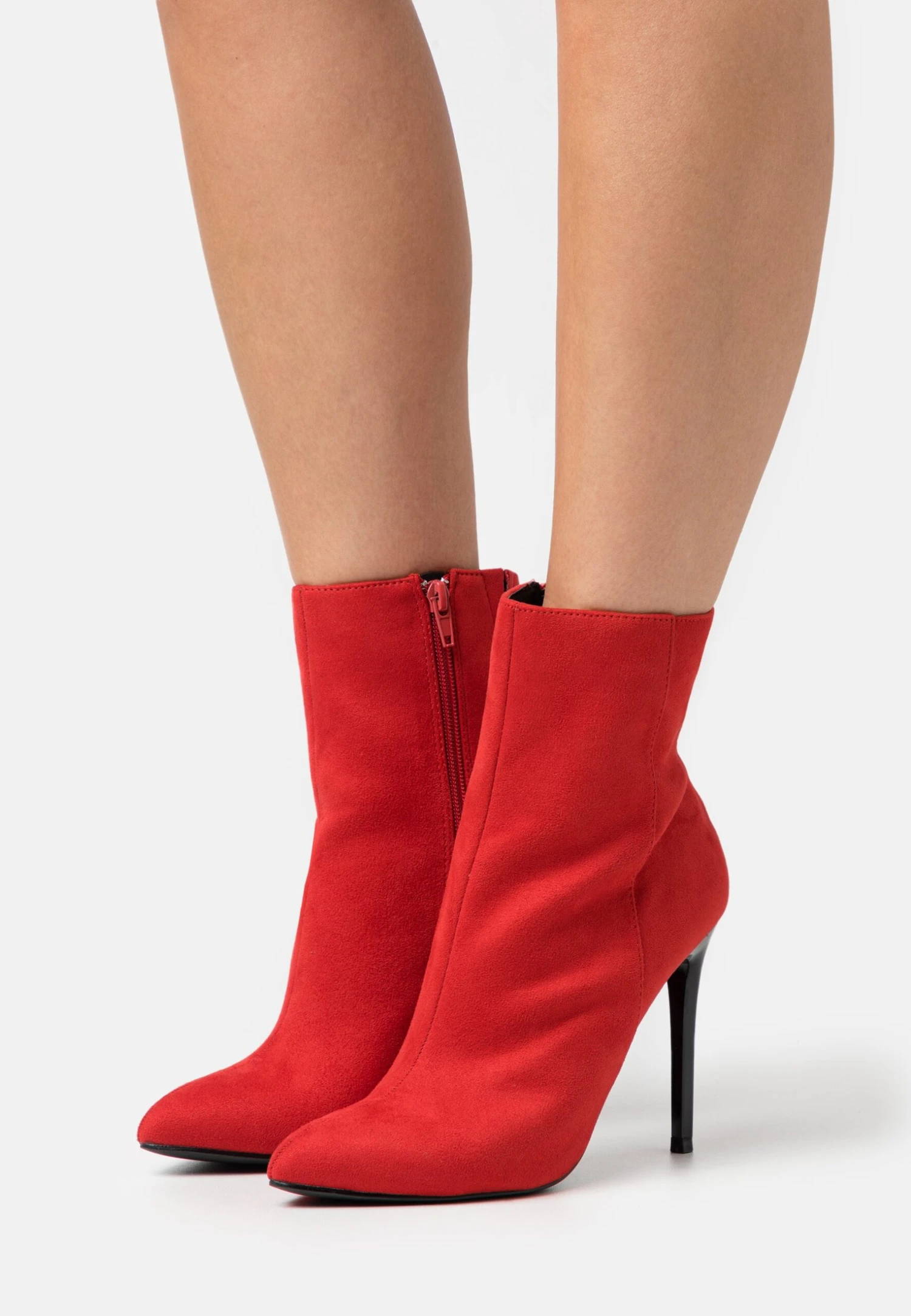 Even&Odd High Heeled Ankle Boots - Red 1 Even&Odd High Heeled Ankle Boots - Red