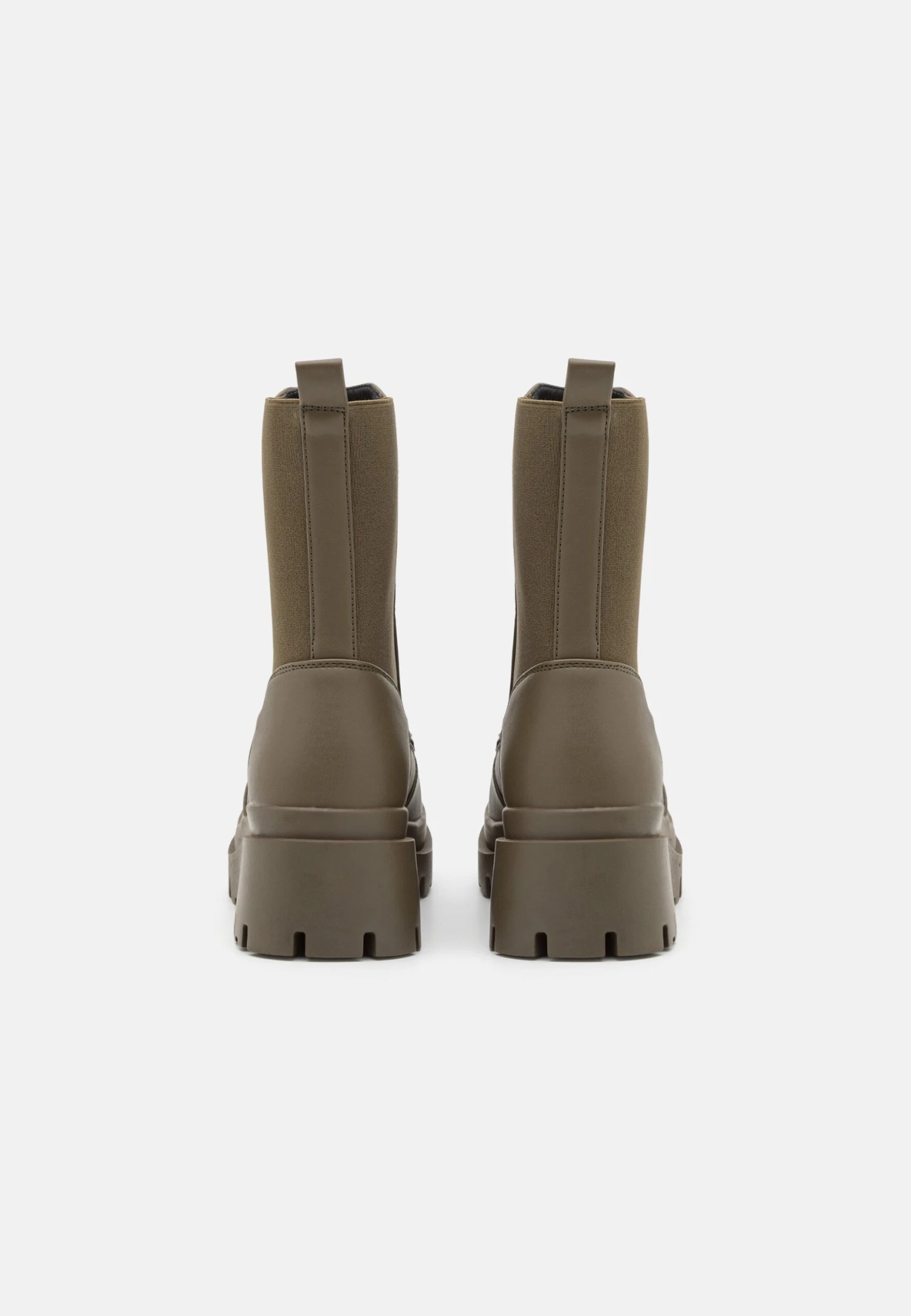 Even&Odd Platform Ankle Boots - Khaki 4 Even&Odd Platform Ankle Boots - Khaki - Image 4