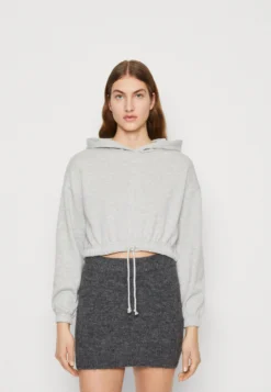 Even&Odd Hoodie - Mottled Light Grey