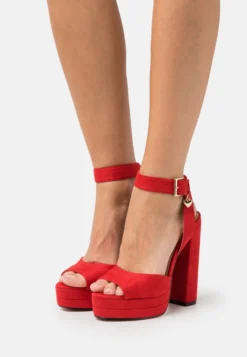 Even&Odd High Heeled Sandals - Red