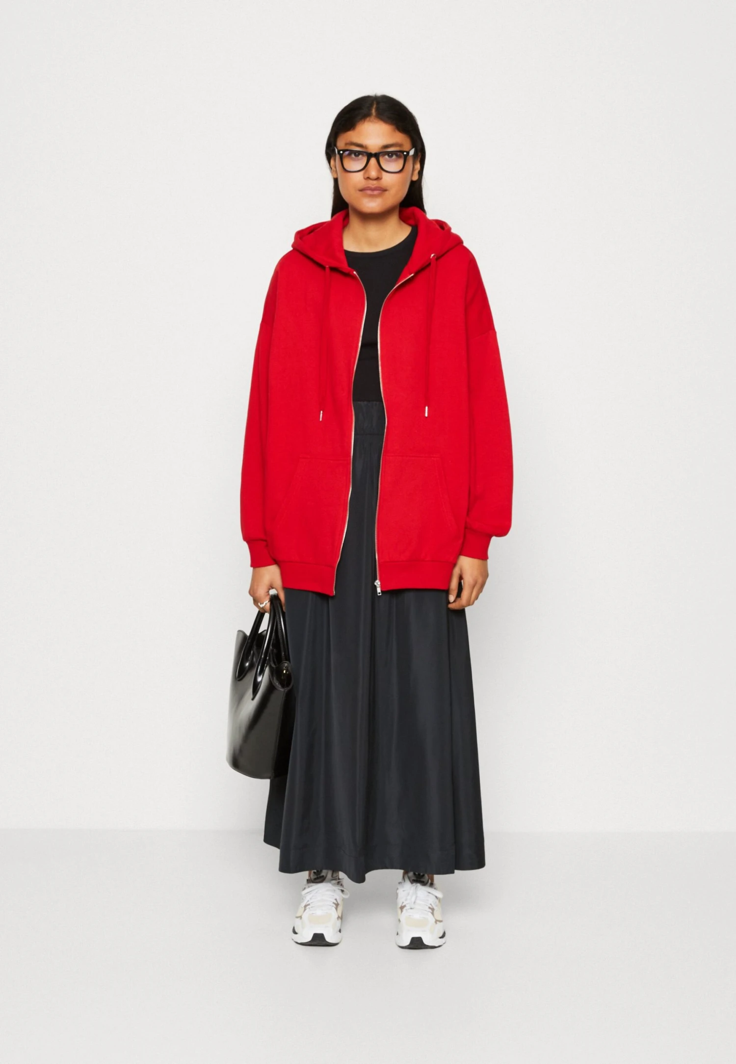 Even&Odd Zip-Up Sweatshirt - Red 2 Even&Odd Zip-Up Sweatshirt - Red - Image 2