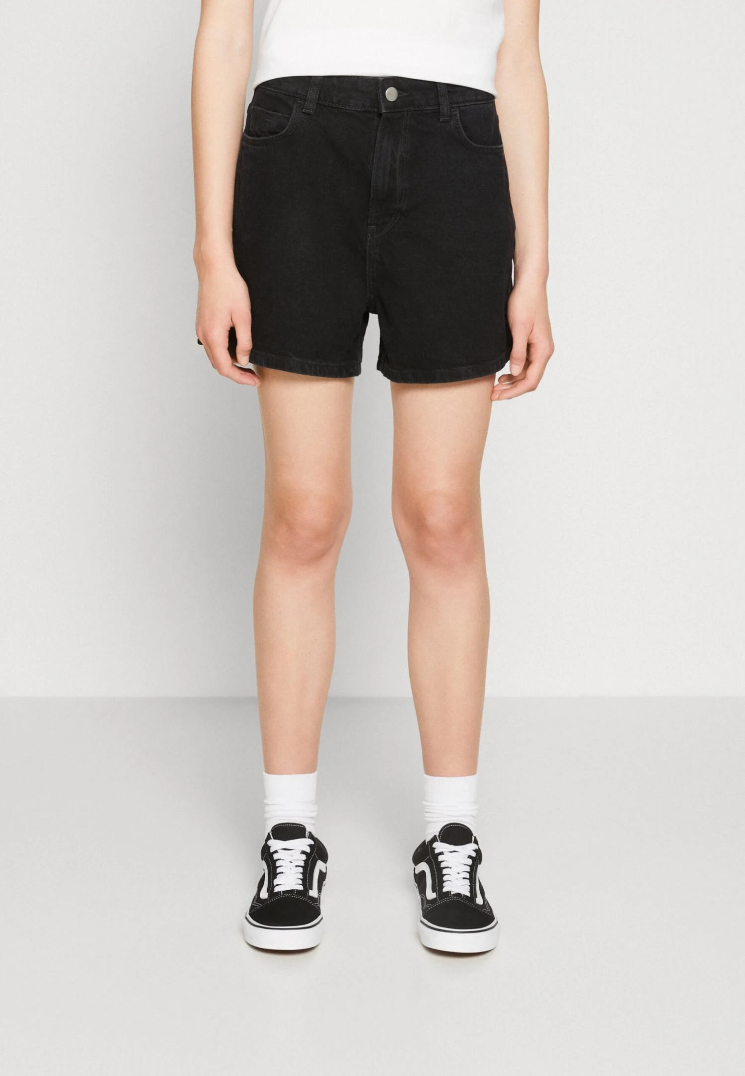Even&Odd Denim Shorts - Black Denim 1 Even&Odd Denim Shorts - Black Denim