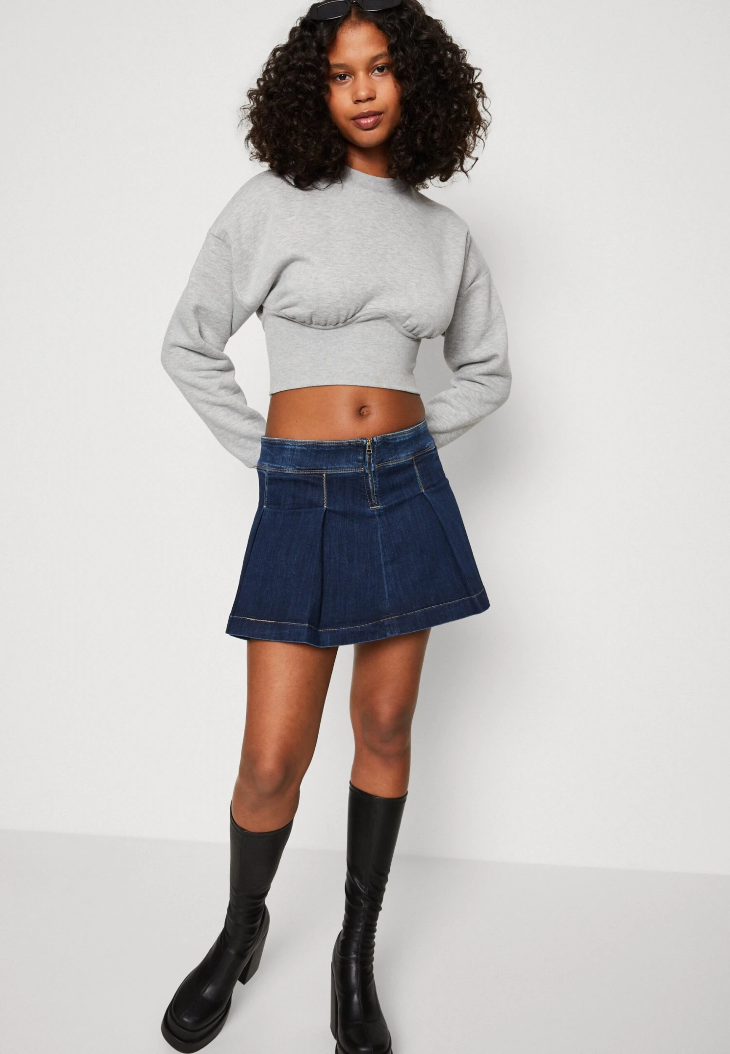 Even&Odd Sweatshirt - Mottled Light Grey 4 Even&Odd Sweatshirt - Mottled Light Grey - Image 4