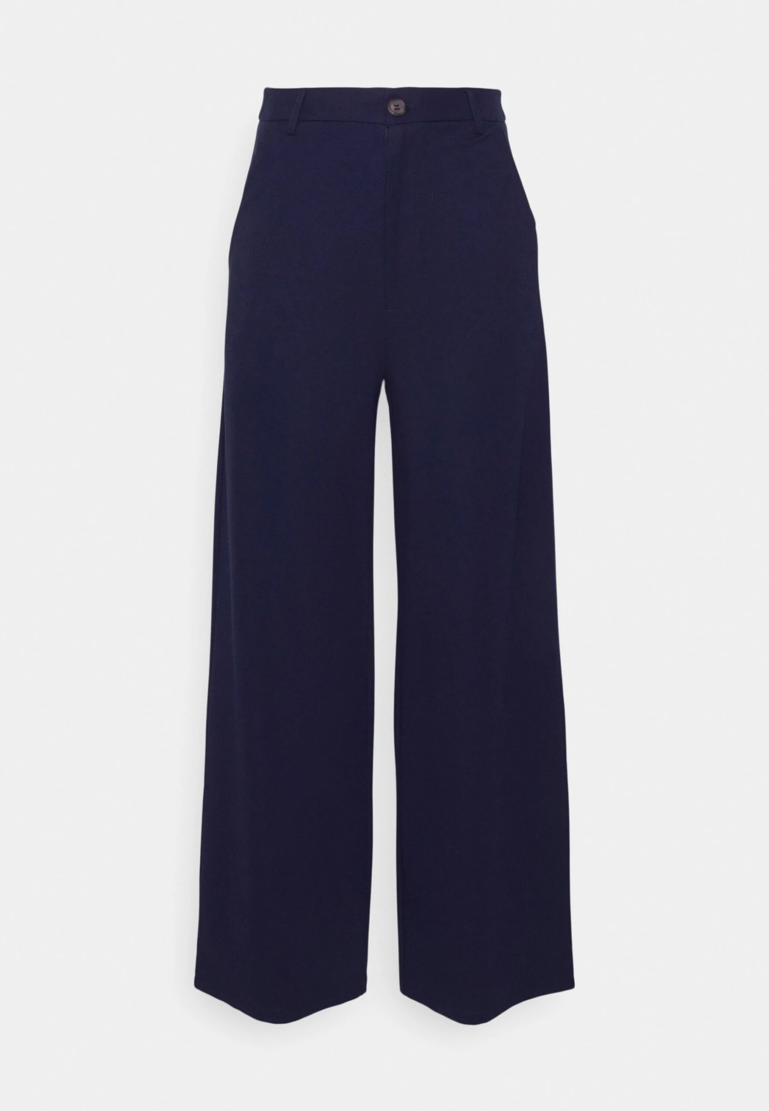 Petite Tailored Wide Leg Trouser - Trousers - Dark Blue 4 Petite Tailored Wide Leg Trouser - Trousers - Dark Blue - Image 4