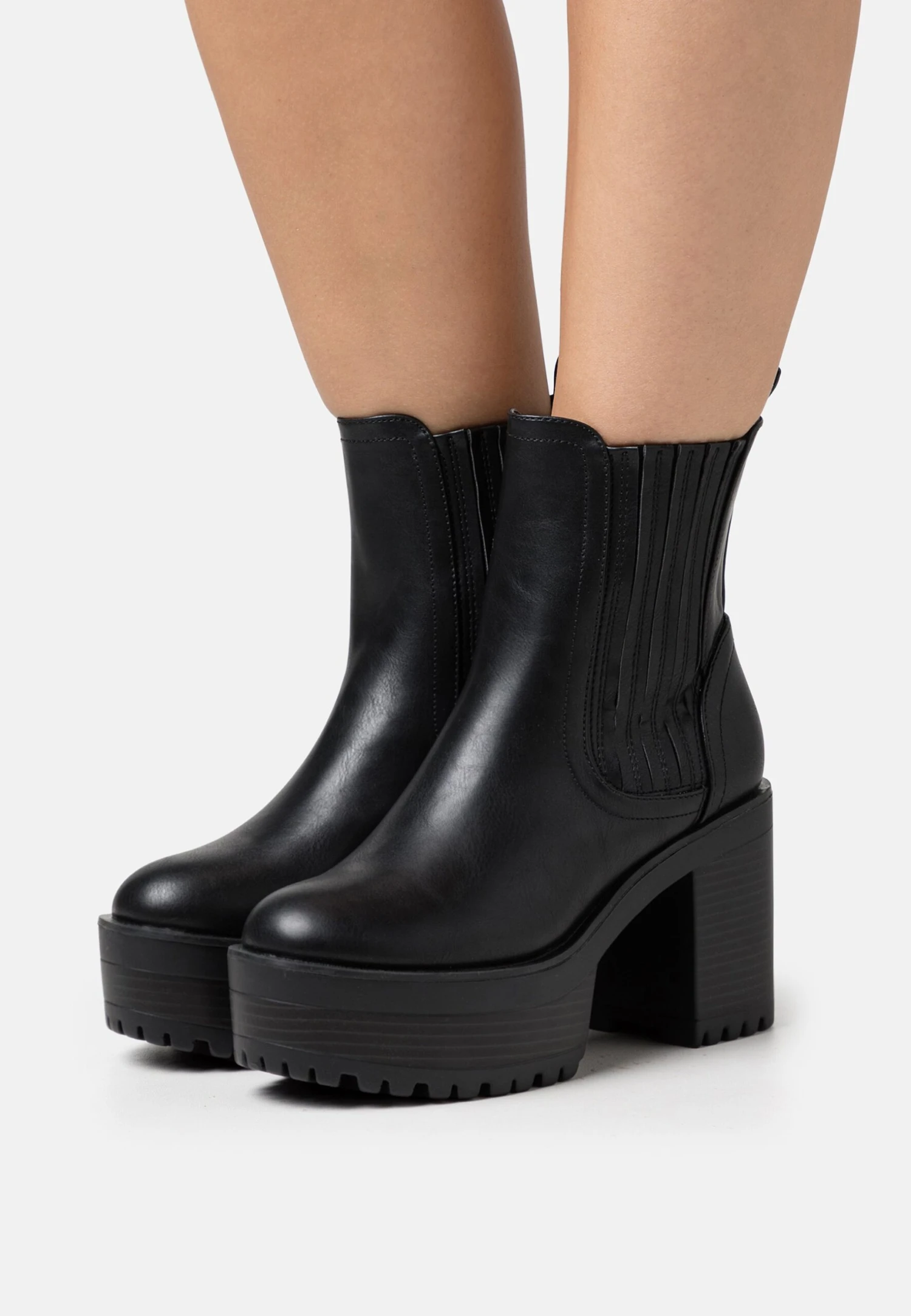 Platform Ankle Boots - Black 1 Platform Ankle Boots - Black