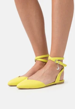 Even&Odd Slingback Ballet Pumps - Yellow