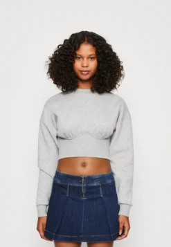 Even&Odd Sweatshirt - Mottled Light Grey