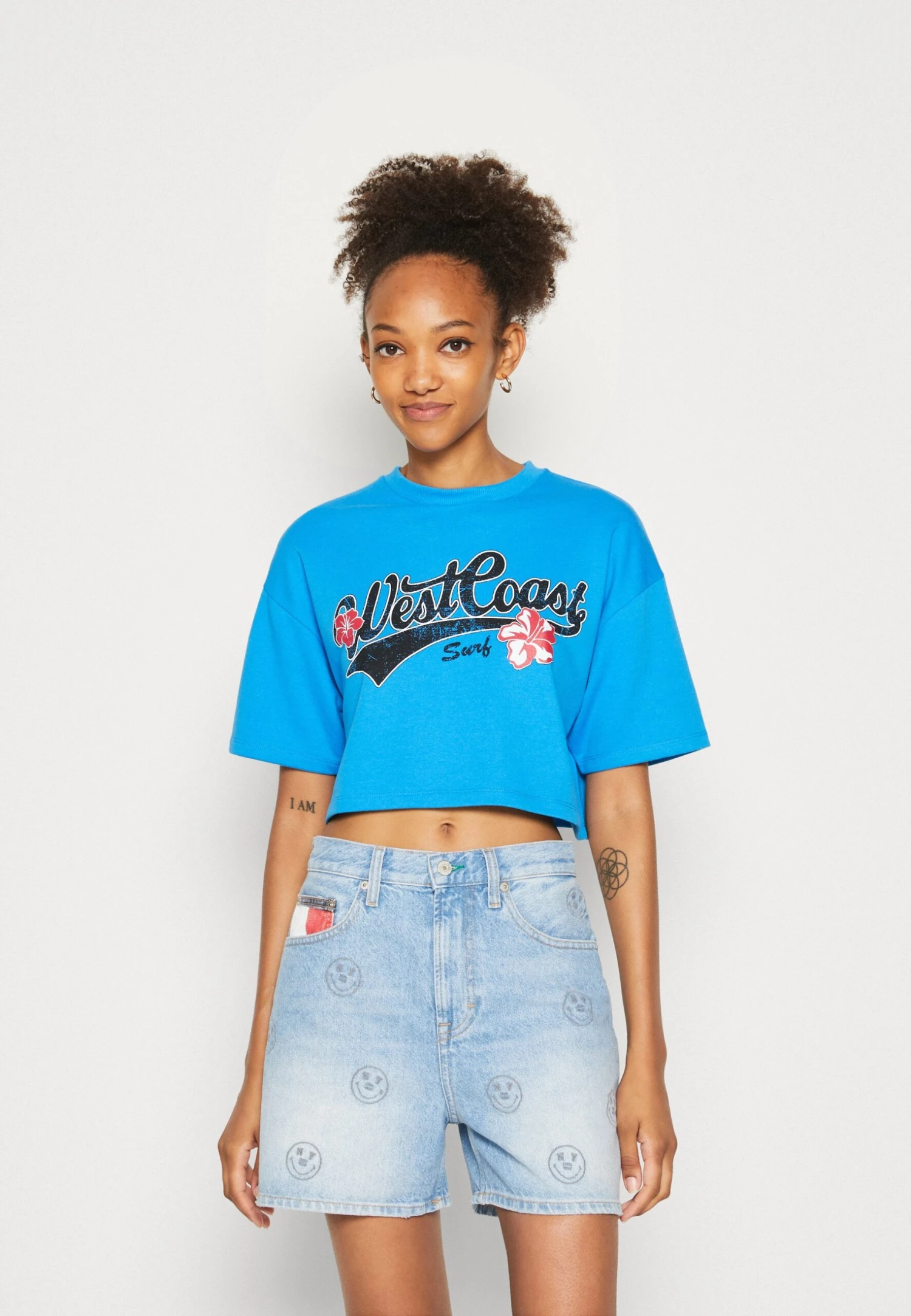 Even&Odd Print T-Shirt - Blue 1 Even&Odd Print T-Shirt - Blue