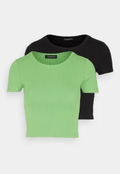 Even&Odd 2 Pack - Basic T-Shirt - Black/Green -Even-Odd Store 4f6a92d664e2425aa67380176ea9c3dd scaled