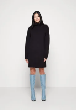 Even&Odd Rollkragen Mini Basic Strickkleid - Jumper Dress