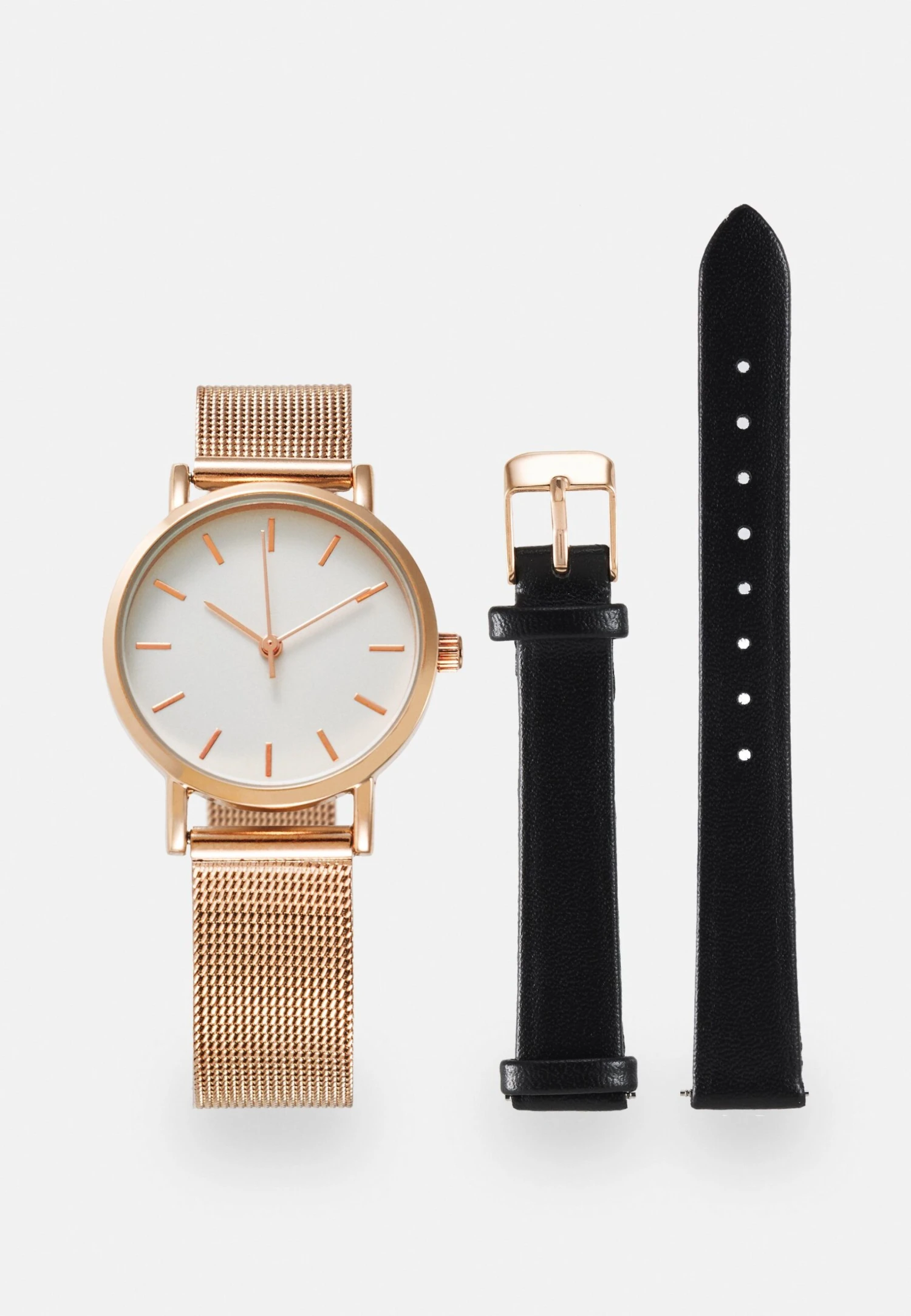 Even&Odd Set - Watch - Rose Gold-Coloured/Black 1 Even&Odd Set - Watch - Rose Gold-Coloured/Black