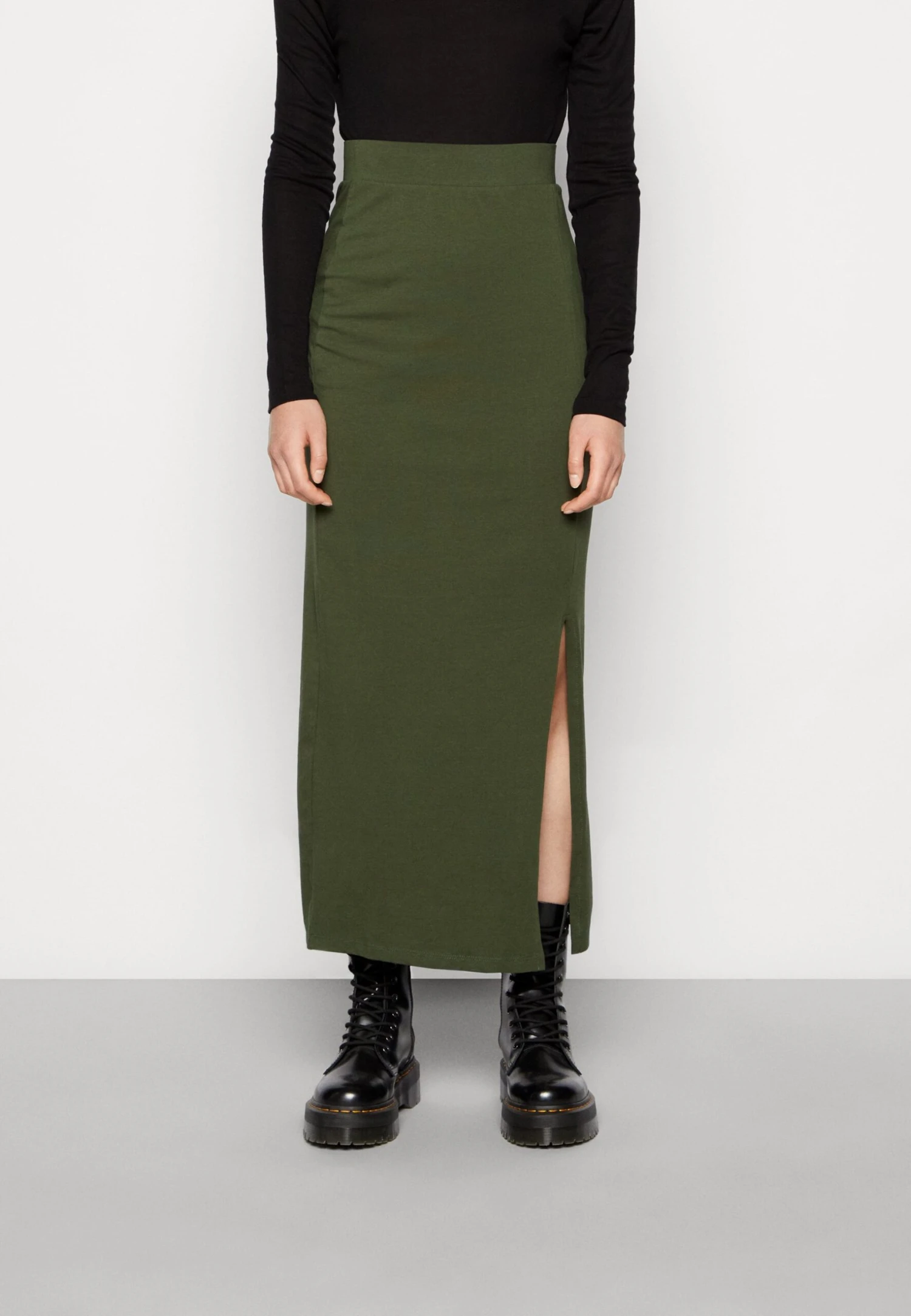Even&Odd Maxi Skirt - Khaki 1 Even&Odd Maxi Skirt - Khaki