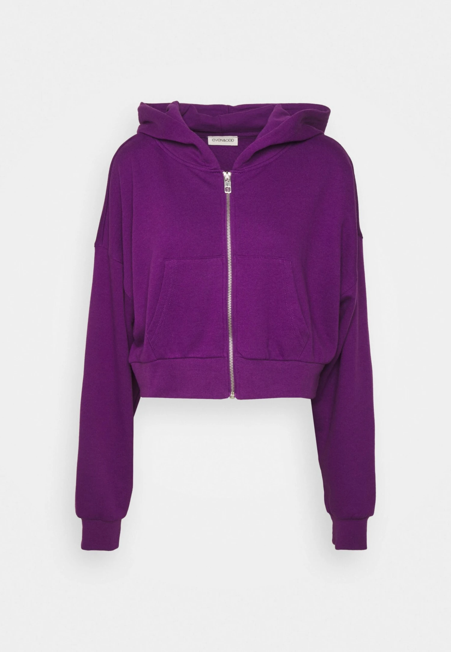 Even&Odd Zip-Up Sweatshirt - Dark Purple 4 Even&Odd Zip-Up Sweatshirt - Dark Purple - Image 4