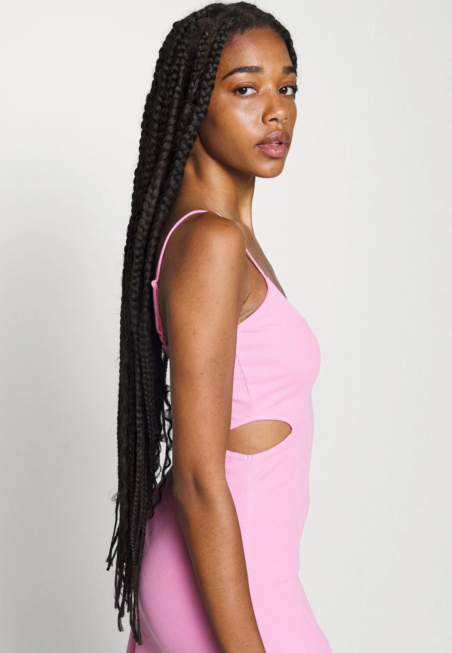 Even&Odd Flare Mini Dress- Day Dress - Pink 4 Even&Odd Flare Mini Dress- Day Dress - Pink - Image 4