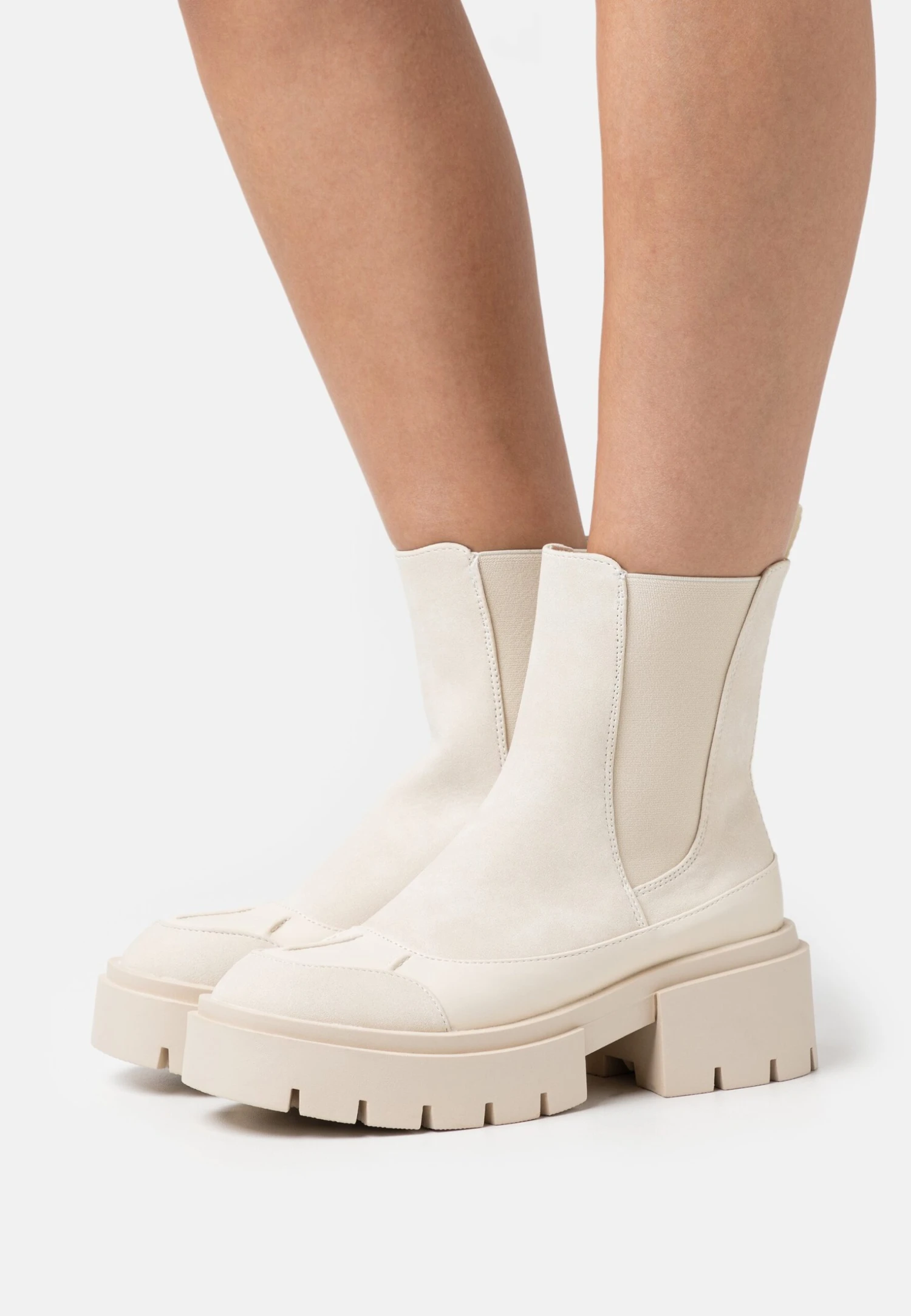 Even&Odd Winter Boot - Platform Ankle Boots - Off-White 1 Even&Odd Winter Boot - Platform Ankle Boots - Off-White