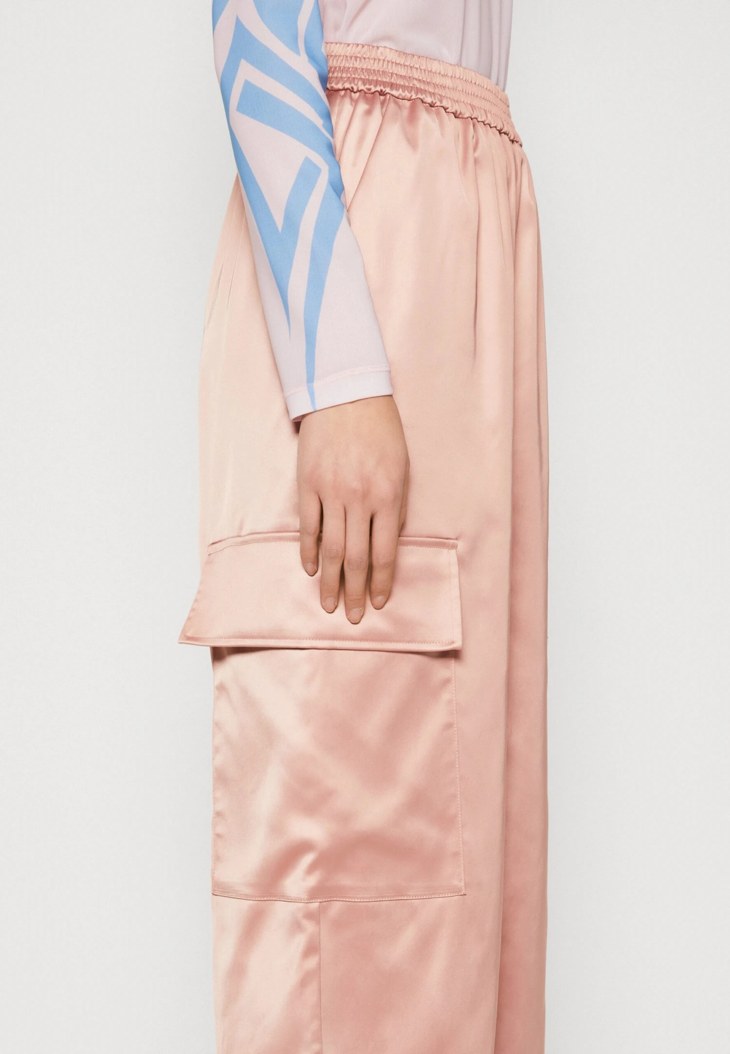 Even&Odd Cargo Trousers - Pink 4 Even&Odd Cargo Trousers - Pink - Image 4