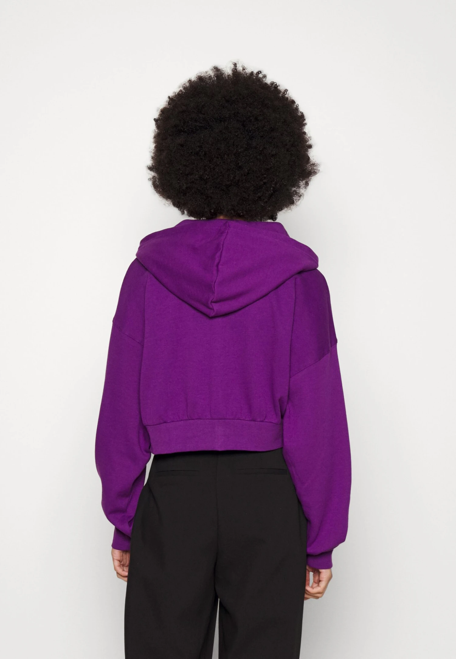 Even&Odd Zip-Up Sweatshirt - Dark Purple 3 Even&Odd Zip-Up Sweatshirt - Dark Purple - Image 3