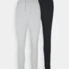 2 Pack - Tracksuit Bottoms - Black/Mottled Grey