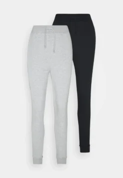 2 Pack - Tracksuit Bottoms - Black/Mottled Grey