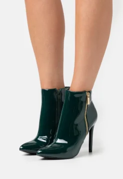 Even&Odd High Heeled Ankle Boots - Green