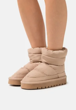 Even&Odd Platform Ankle Boots - Beige