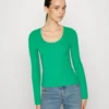 Even&Odd Ribbed - Variegated - Jumper -Green