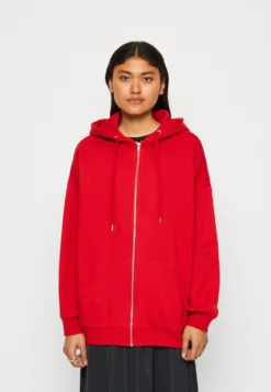 Even&Odd Zip-Up Sweatshirt - Red