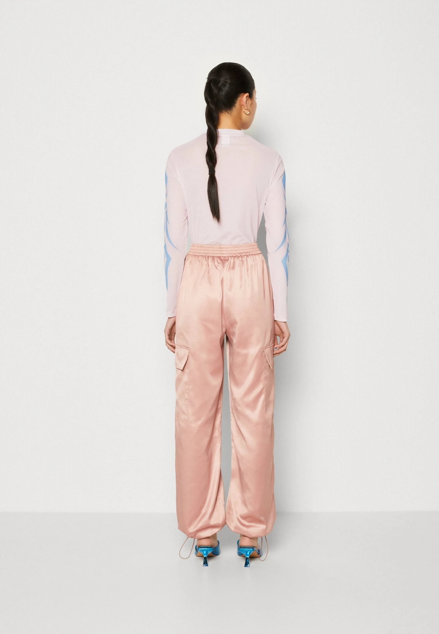 Even&Odd Cargo Trousers - Pink 3 Even&Odd Cargo Trousers - Pink - Image 3