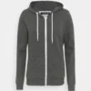 Zip-Up Sweatshirt - Dark Grey