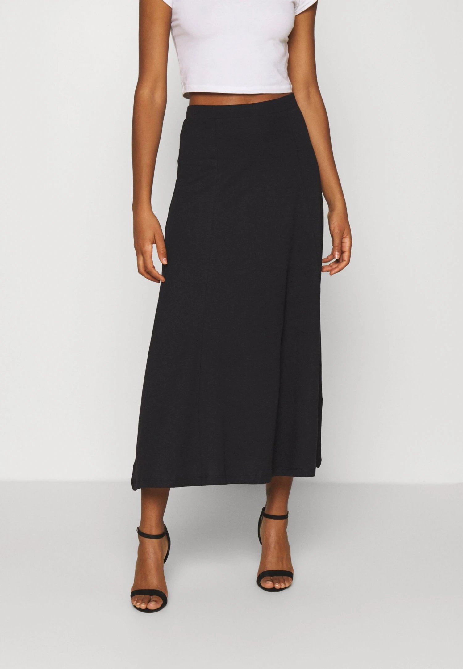 Even&Odd Basic Maxi Skirt - A-Line Skirt - Black 1 Even&Odd Basic Maxi Skirt - A-Line Skirt - Black