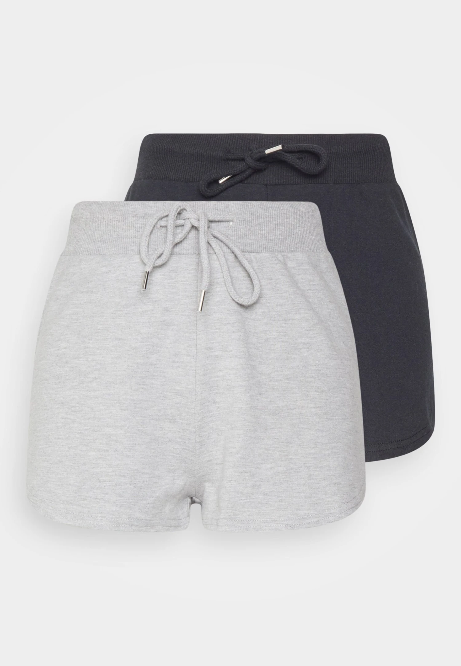 2 Pack - Shorts - Black - Light Grey 1 2 Pack - Shorts - Black - Light Grey