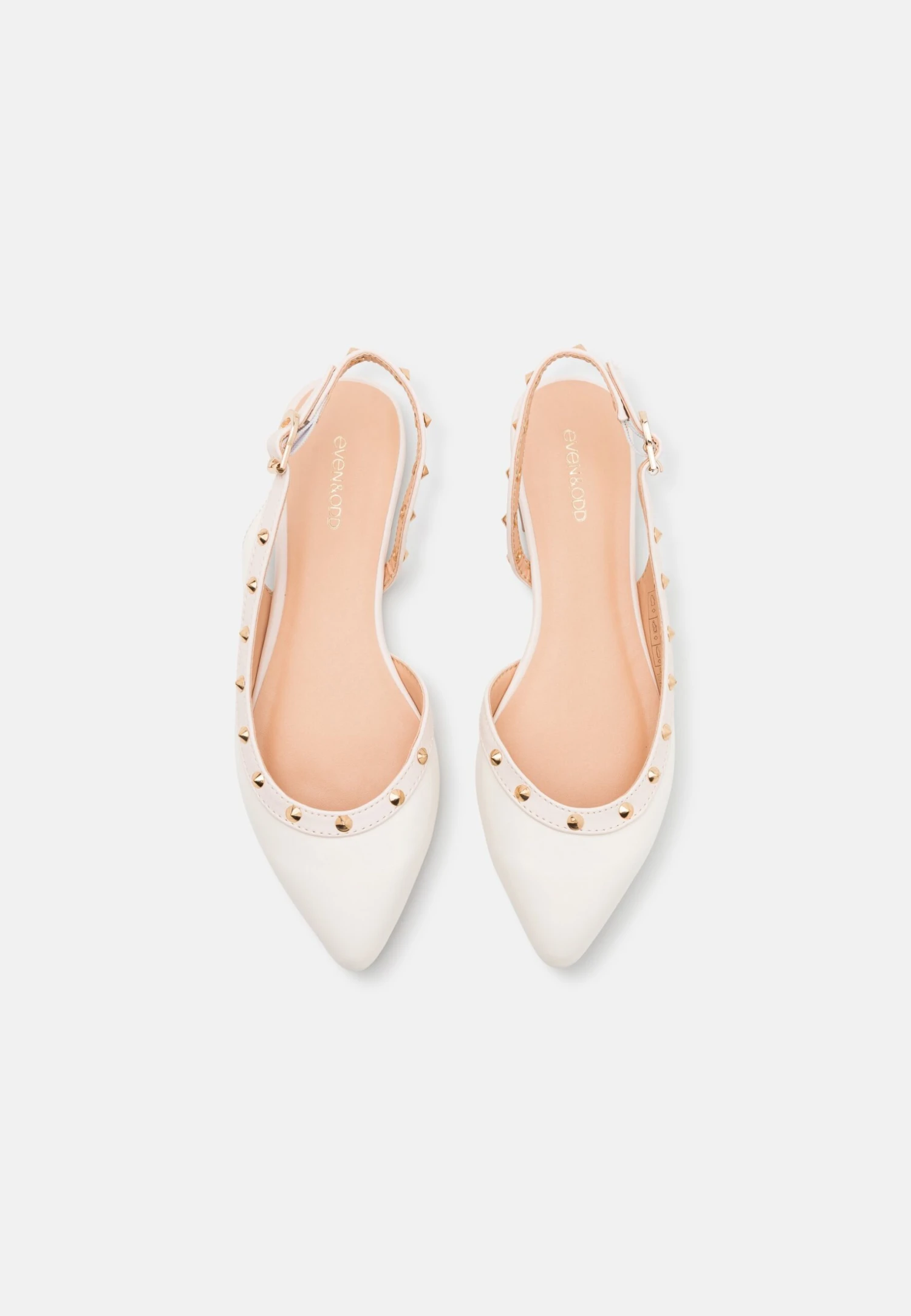 Even&Odd Slingback Ballet Pumps - White 8 Even&Odd Slingback Ballet Pumps - White - Image 8