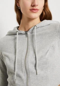 Even&Odd Zip-Up Sweatshirt - Mottled Light Grey -Even-Odd Store bd497b3463b24565960d72090f712804 scaled
