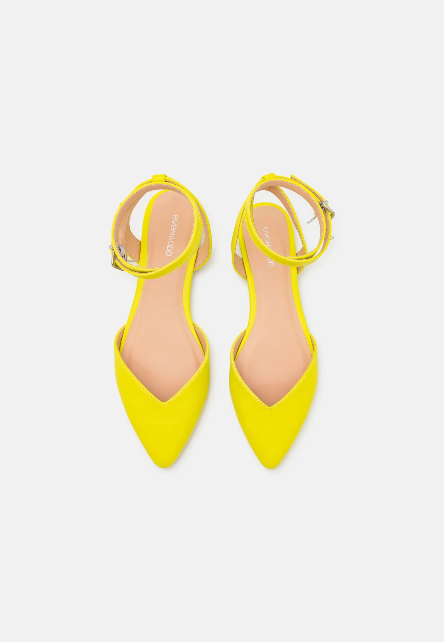 Even&Odd Slingback Ballet Pumps - Yellow 6 Even&Odd Slingback Ballet Pumps - Yellow - Image 6