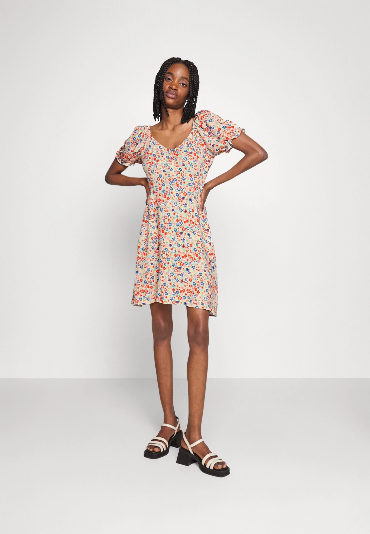 Even&Odd Day Dress - Pink/Blue 2 Even&Odd Day Dress - Pink/Blue - Image 2