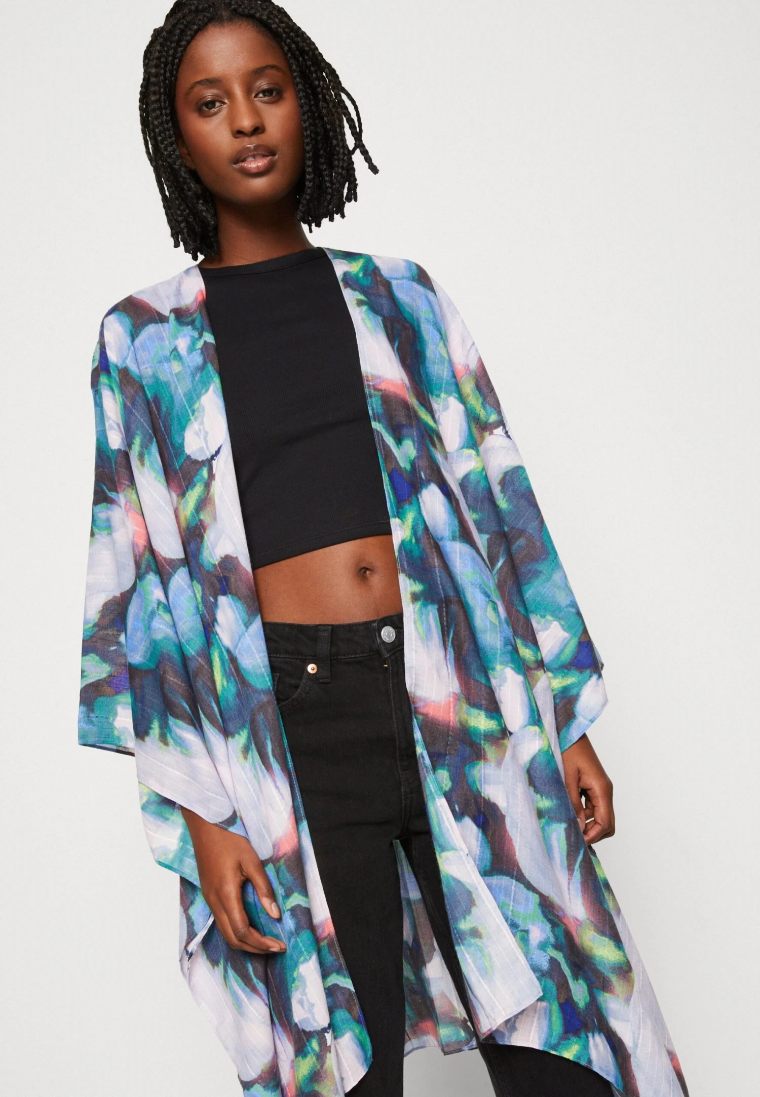 Even&Odd Summer Jacket - Blue 4 Even&Odd Summer Jacket - Blue - Image 4