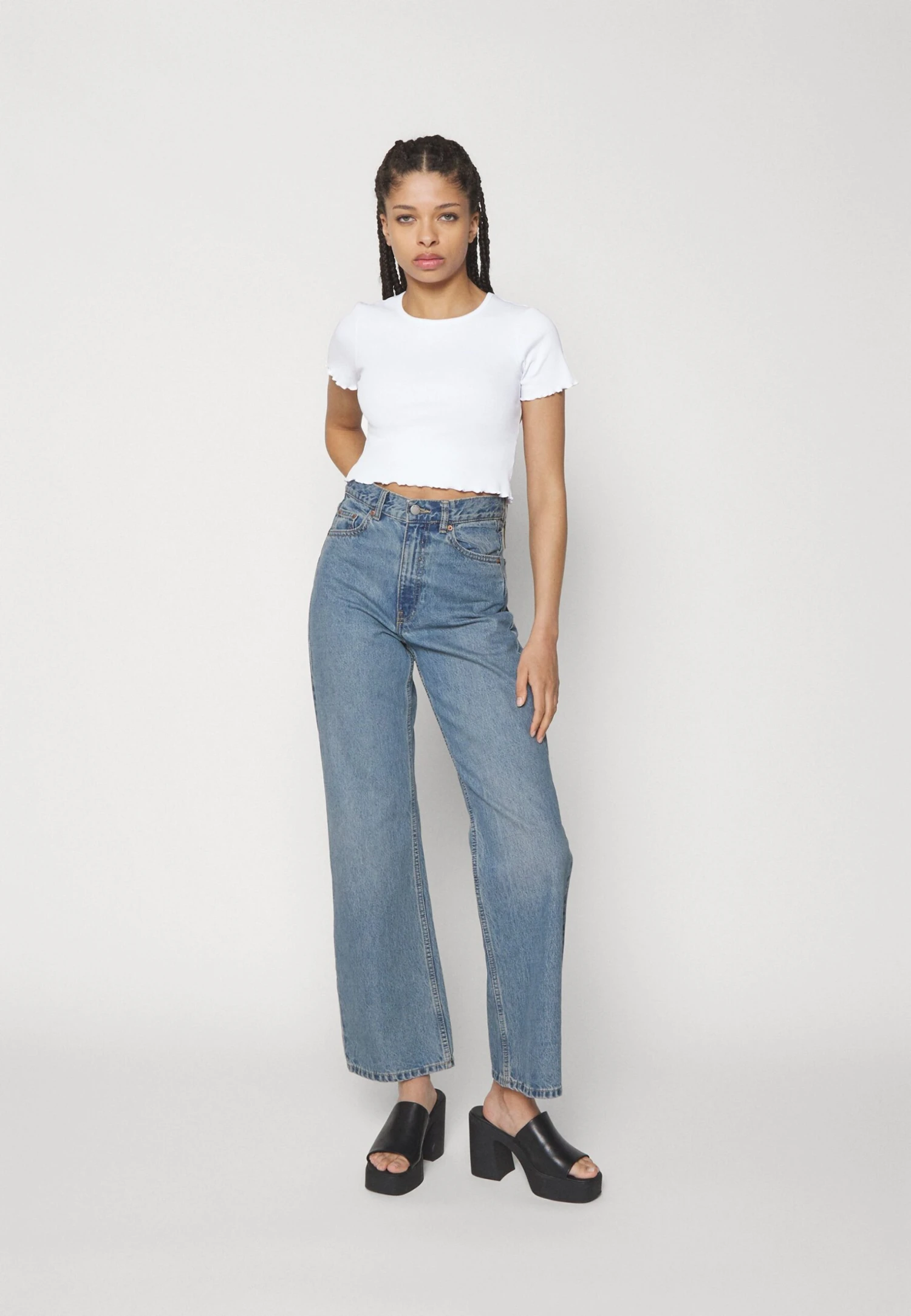 Even&Odd 2 Pack - Basic T-Shirt - 601 - Light Green_001 - White 1 Even&Odd 2 Pack - Basic T-Shirt - 601 - Light Green_001 - White