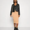 Even&Odd 2 Pack - Pencil Skirt - Black/Camel