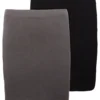 Even&Odd 2 Pack - Mini Skirt - Grey/Black