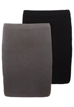 Even&Odd 2 Pack - Mini Skirt - Grey/Black