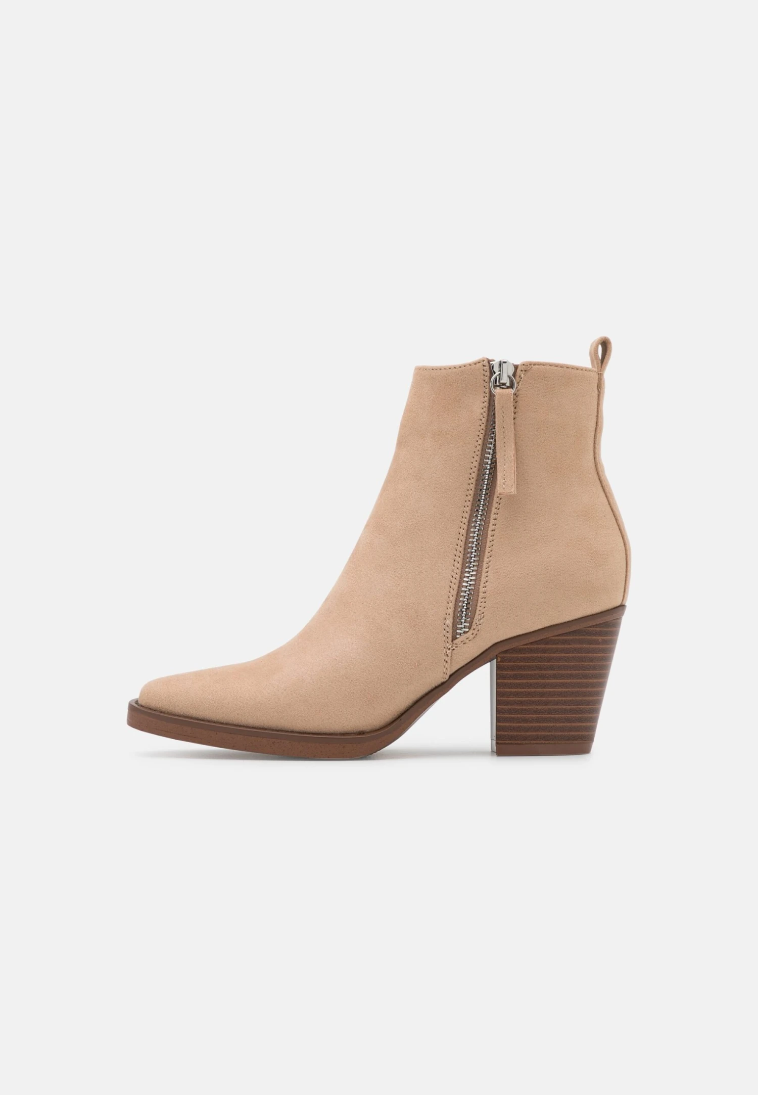 Even&Odd Cowboy/Biker Ankle Boot - Beige 2 Even&Odd Cowboy/Biker Ankle Boot - Beige - Image 2