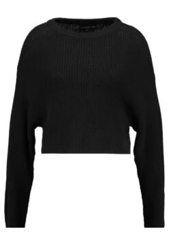 Even&Odd Cropped Jumper - Jumper - Black -Even-Odd Store e85001ce9542453992838447401a35e8
