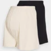 2 Pack- Shorts - Black/ Beige