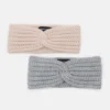 Even&Odd 2 Pack - Ear Warmers - Pink/Grey