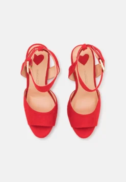 Even&Odd High Heeled Sandals - Red -Even-Odd Store f410aa56906343528edff1266d1923bd scaled