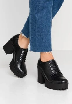 Even&Odd High Heeled Ankle Boots - Black